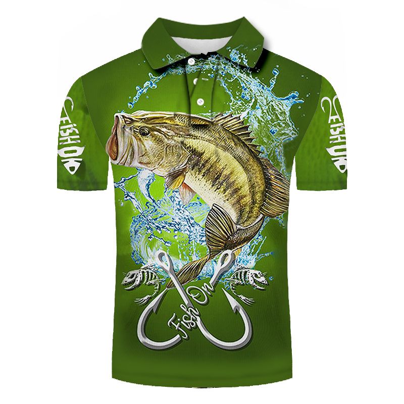 3D-Volldruck-Poloshirt, Sommer, Streetwear, lässig, kurzärmelig, trendige Herrenbekleidung_voghion.com