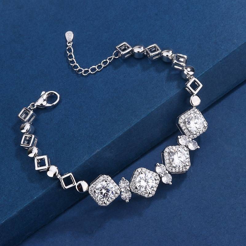 Charm Bracelets Zircon Bracelet Trendy Ins Style Micro Inlaid_voghion.com