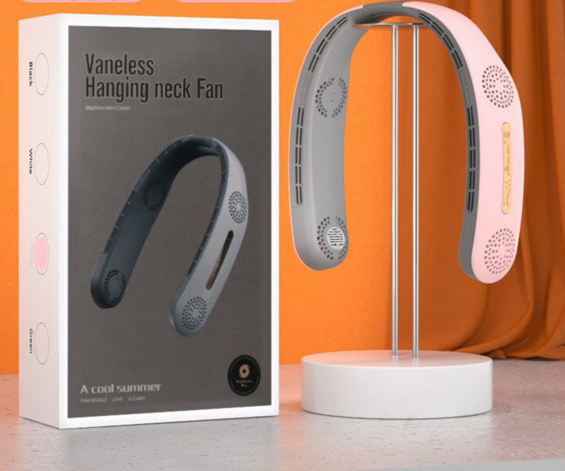 2024 New Hanging Portable Personal Small USB Bladeless Neck Electric Fan_voghion.com