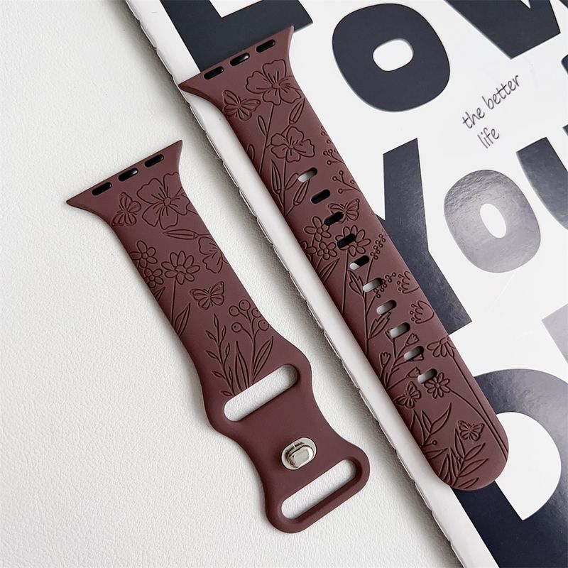 Watch Band For iWatch 42/44/45/49mm 38/40/41mm Silicone Fashion Watch Strap for Watch Series Ultra2 Se 9/8/7/6/5/4/3/2/1_voghion.com