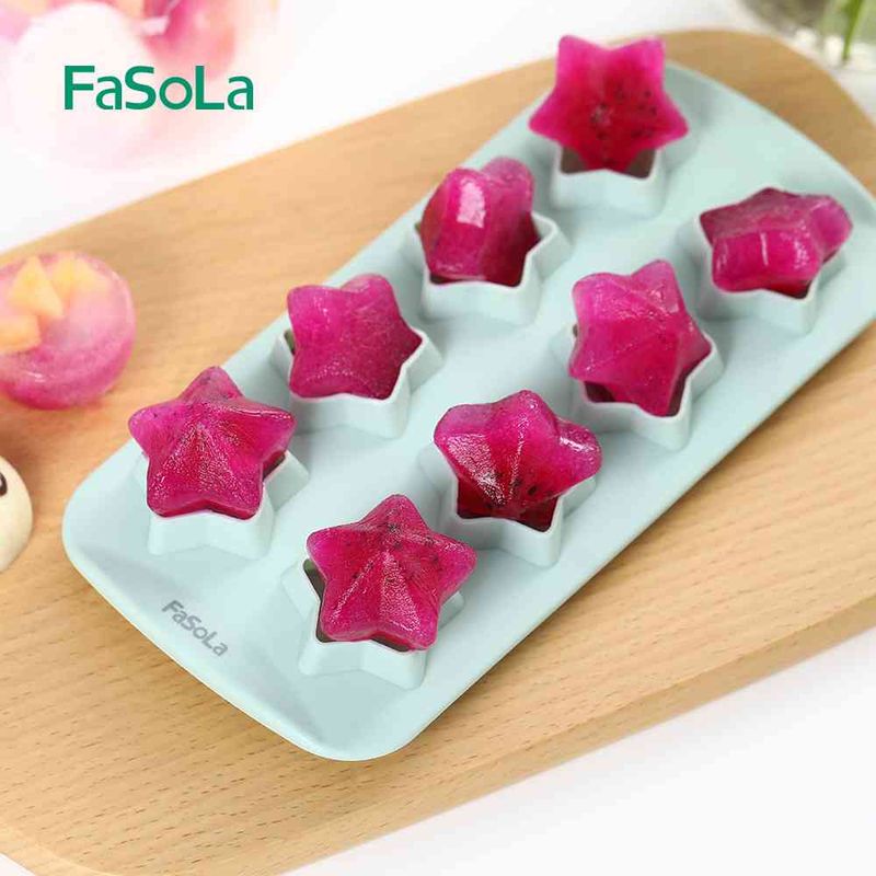 2Pcs Star Shape Silicone Mold Ice Mould Ice Cube Maker Tray Form For Ice Cream Bar Kitchen Accessories Chocolate Mold_voghion.com