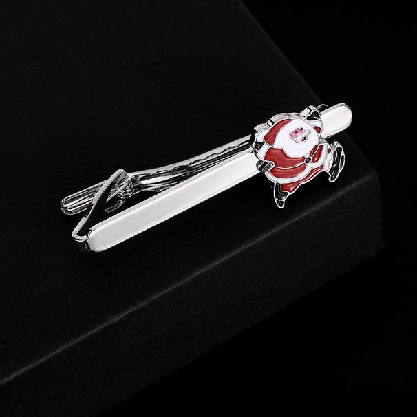 hot selling Santa Claus cufflinks tie clip set personalized holiday gift Christmas shirt accessories_voghion.com