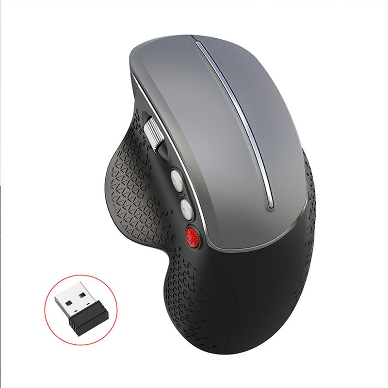 New Vertical Ergonomic Design 2.4G Wireless Mouse Grip_voghion.com