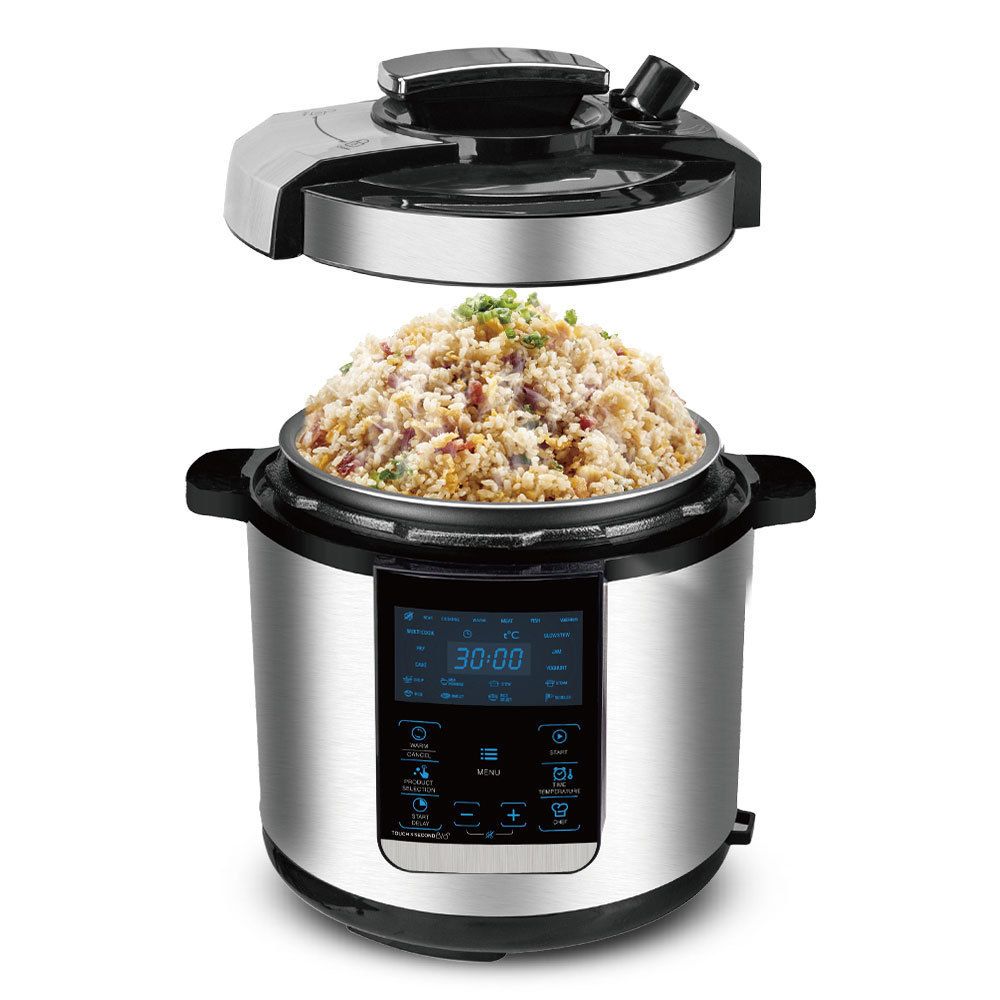 6L Multi-Functional Rice Cooker, Digital Programmable Cooker With Keep Warm & Delay Timer, For Cooking Rice, Soup, Stew, Porridge_voghion.com