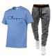 Männer Casual Trainingsanzug Summer Männer Sets Zwee-Deeleg Set 100% Kotteng T-Shirt Mark Trainingskleedung Männer Sweatshirt Sport_voghion.com