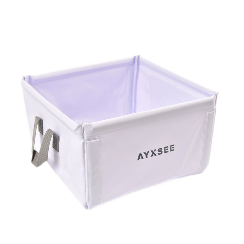 AYXSEE Foldable Square Wash Foot Basin Travel Waterproof Camp Military Training Fishing Car Washing Portable_voghion.com