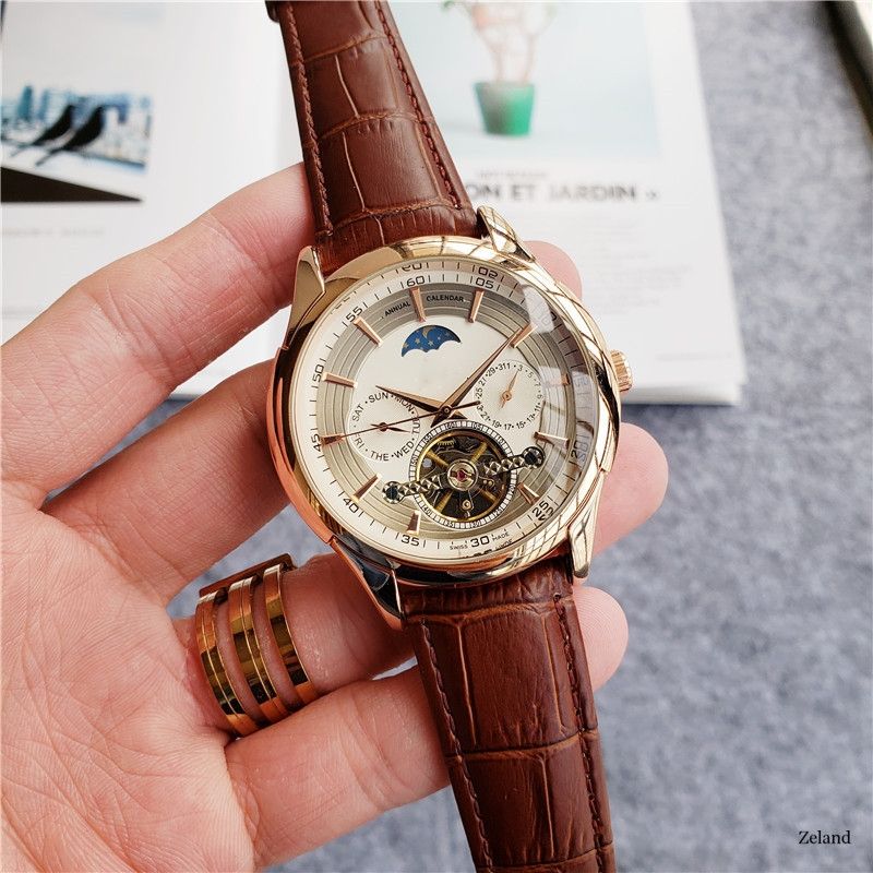 High Quality Urious Men's Nical Watch With Fully Automatic And Multifunctional Leather Strap_voghion.com