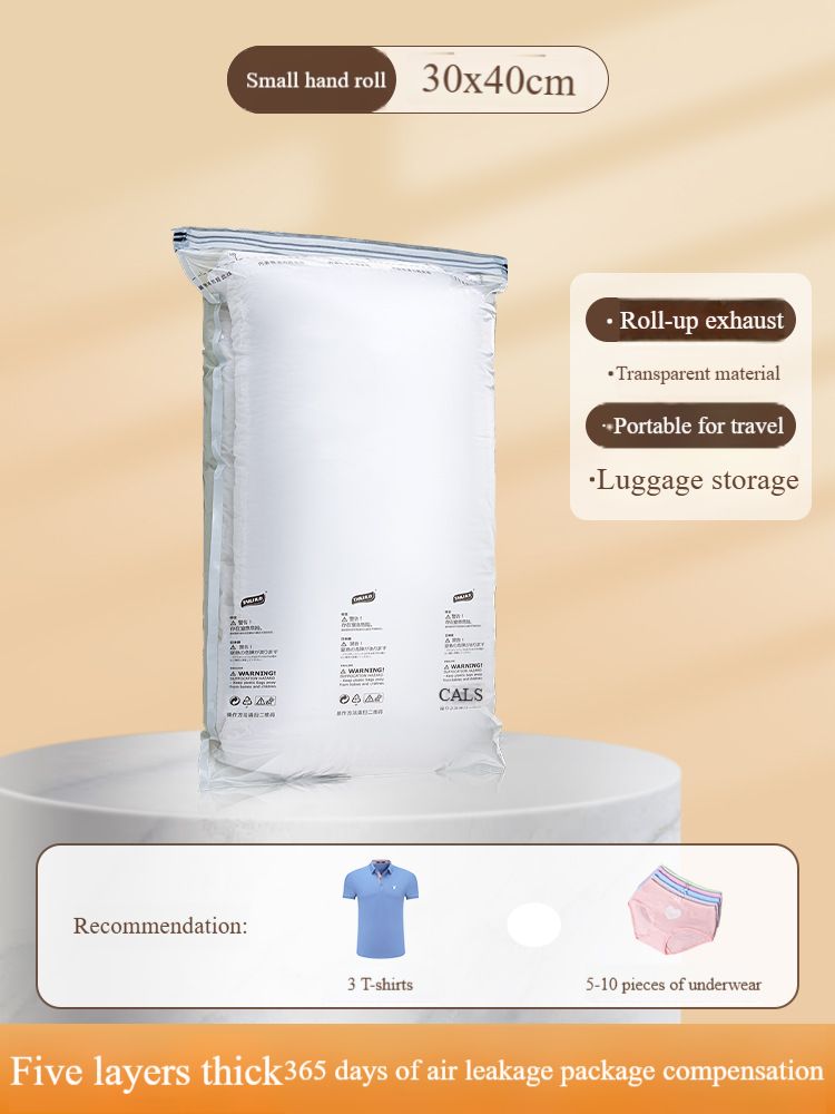 No-Pump Vacuum Storage Bags - Space Saver For Blankets, Winter Clothes & Down Jackets, Extra Thick & Airtight Design_voghion.com