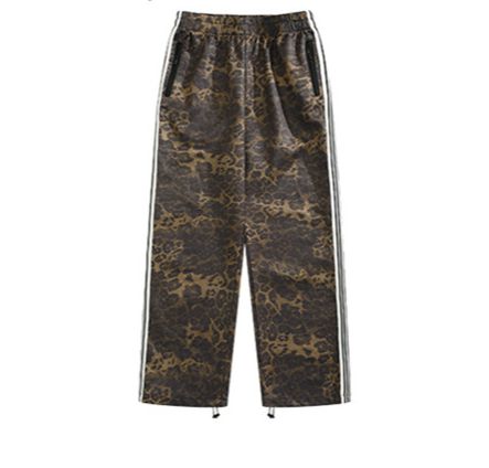 Miesten vaatteet Retro Leopardikuvioinen Urheilupuku Takki Trendikäs merkki Miesten Vintage Digital Print -raidallinen takki collegehousut_voghion.com