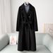 "Women's Slim-Fit Double-Faced Wool Coat – 30% Cashmere & 70% Wool Blend, Autumn Essential For Elegant Layering"_voghion.com