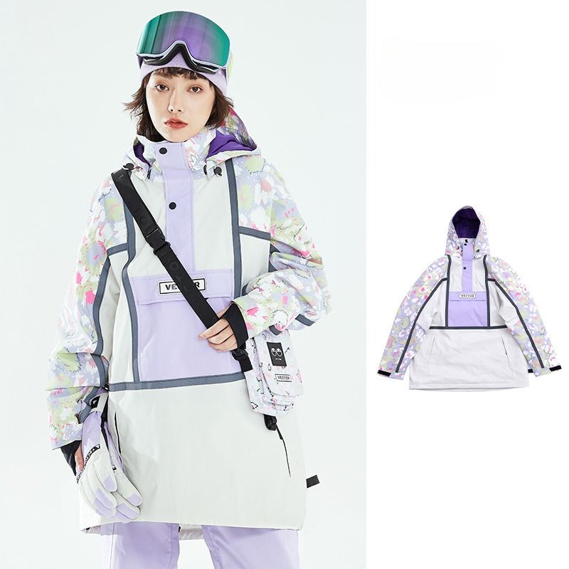 Unisex Ski Jacket – Waterproof & Windproof Snowsuit With Thermal Insulation – Lightweight Polyester For Snowboarding/Snow Village (XS-XL)_voghion.com
