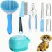 Bakım Saç Pire Tarağı Şampuan Fırçası Evcil Hayvan Tırnak Makası Köpek Diş Fırçası Seti_voghion.com