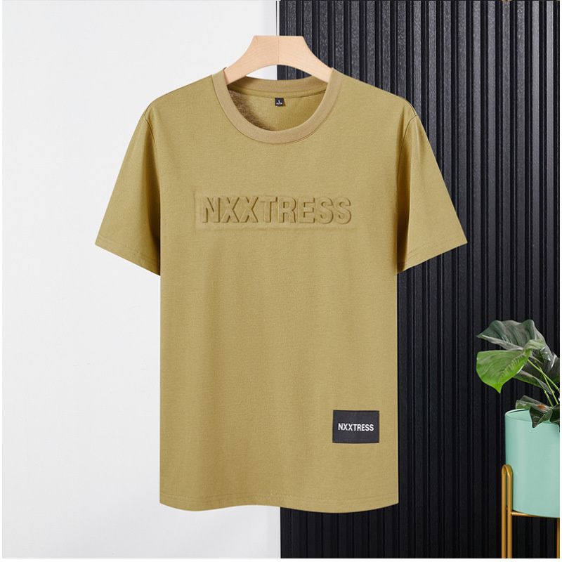 T-shirt casual da uomo a mezza manica estiva Woodpecker, girocollo, ampia e semplice, versatile, stampata, a maniche corte, alla moda_voghion.com