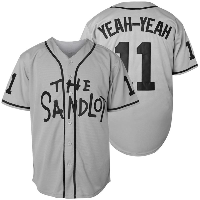 Mænds udendørstøj grå nr. 30 baseballskjorte broderet jerseyjakke_voghion.com