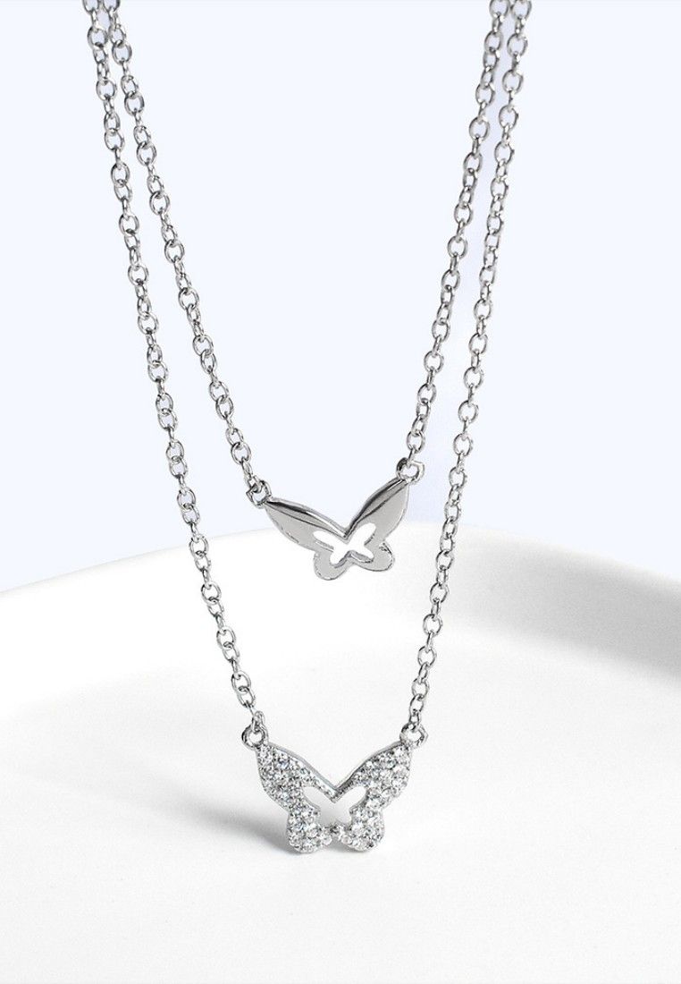 LDR8115 Collana in argento S925 con farfalla_voghion.com