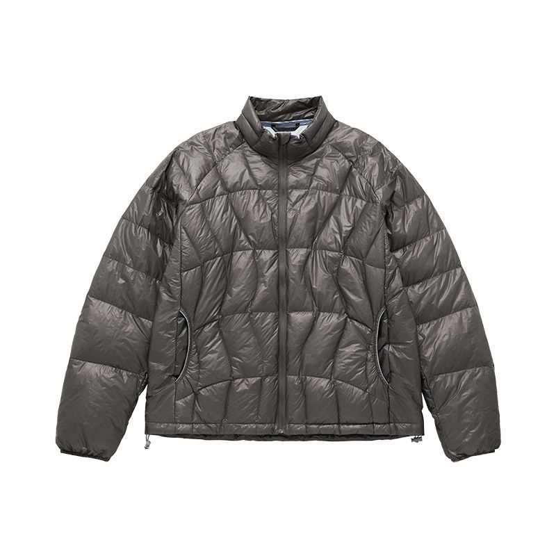 ​​Men's Lightweight Packable Down Jacket With Stand Collar - 90% White Duck Feather Fill, 460FP Nylon Shell, Ultra-Light Winter Coat For Urban Commute_voghion.com