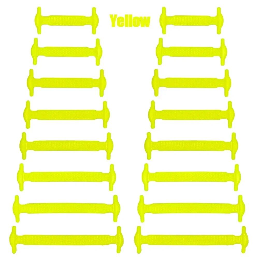 Silikona elastīgās kurpju šņores, īpašas bezsietu kurpju šņores, bērnu pieaugušo kedas, ātras kurpes, radošas, slinkas gumijas mežģīnes_voghion.com