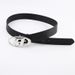 Men's and Women's Waistbands with Metal Letter Versatile Casual Smooth Buckles Korean Minimalist Fashionable Belts_voghion.com