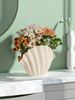 1 PC Shell Vase Ceramic Vase For Modern Home Decoration Unique Vase For Farmhouse Decoration Beautiful Room Decoration Nordic Decorative Vase Ornament_voghion.com