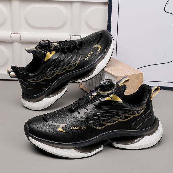 Men's Carbon Plate Running Shoes Autumn And Winter New Models High School Entrance Examination Ultra-light Running Shoes Rebound Cushioning Breathable Rotation Free Lace Sports Shoes_voghion.com