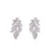 Orecchini da donna con fiore in argento S925, zirconi, colore ago, eleganti orecchini a forma di fiore, per l'industria pesante_voghion.com
