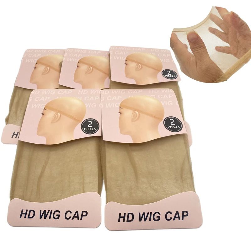 HD Wig Cap Wig Onzichtbare Transparante Kousen Net Cap Aangepaste Verpakking Bron_voghion.com