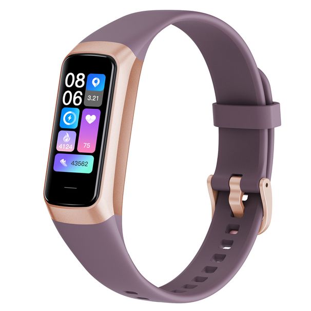 1,1 Zoll AMOLED-Smart-Armband mit Herzfrequenz, Blutdruck, Schlaf, Bewegung, Schrittkalorien, Frauengesundheit, wasserdicht_voghion.com