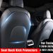 For Tesla Y Juniper Model 3 Highland 2017-2025 Back Seat Cover 2PCS Leather Protector Wear-Resistant Kick Seatback Mats_voghion.com