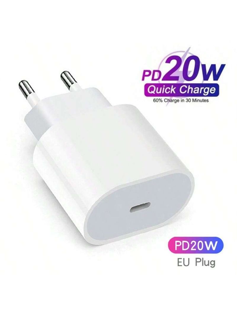 20W PD EU zidni punjač s CE certifikatom, IPhone 16/15/14 serija i adapter za brzi punjač za iPad/AirPods, PD3.0 Quick Charge certifikat za sigurnost_voghion.com