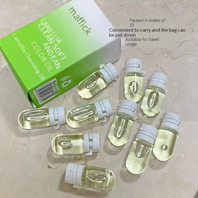 Makeup Remover Oil Portable Camellia Disposable Makeup Remover Oil Deep Cleansing Portable Independent Small Bag Internet Celebrity Same Style_voghion.com