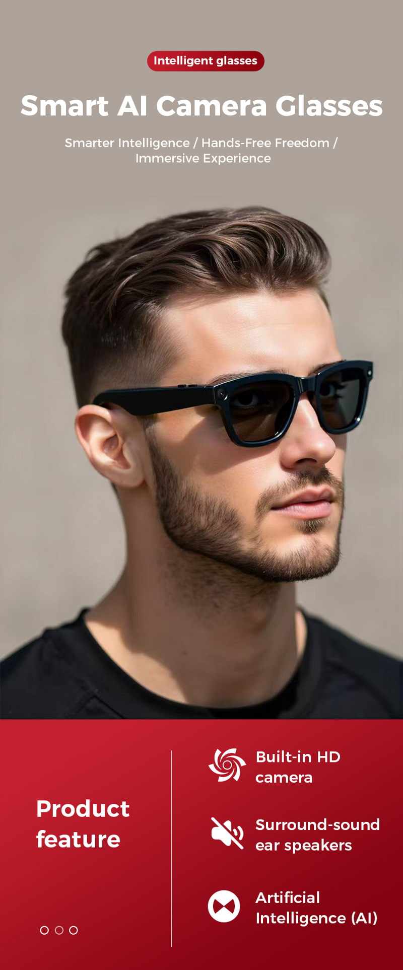 Smart Glasses With 250mAh Battery: 4 Hours Of Music Playback, 2 Hours Of Voice Calls, Fast Charging For Meetings And Presentations