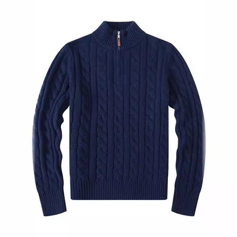 Vêtements RL Pony Pull brodé pour homme Paul Pull demi-hauteur à fermeture éclair Tricot Polo d'affaires Chemise de base Twist_voghion.com