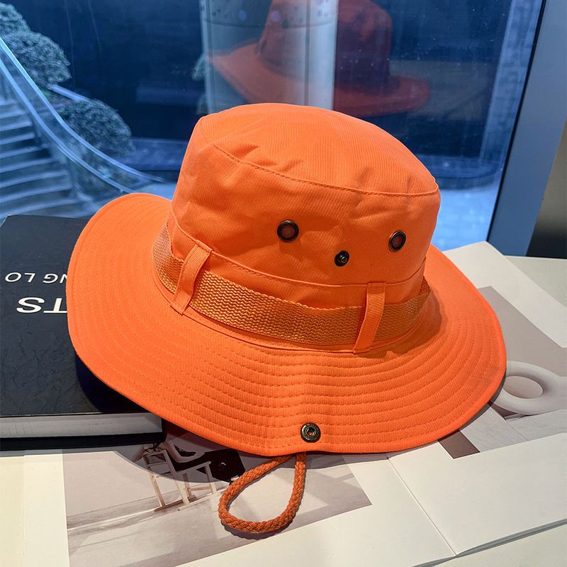 【All Seasons Suitable】Spring And Autumn Niche Reflective Fluorescent Wide Brim Fisherman Outdoor Workwear Men Summer Sun_voghion.com