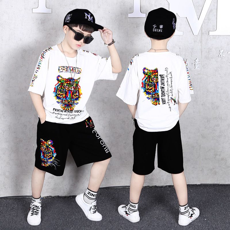 Fashionable Short Sleeved Set, Trendy Children's Two-piece Set For Boys, 2023 New Summer Clothing,_voghion.com
