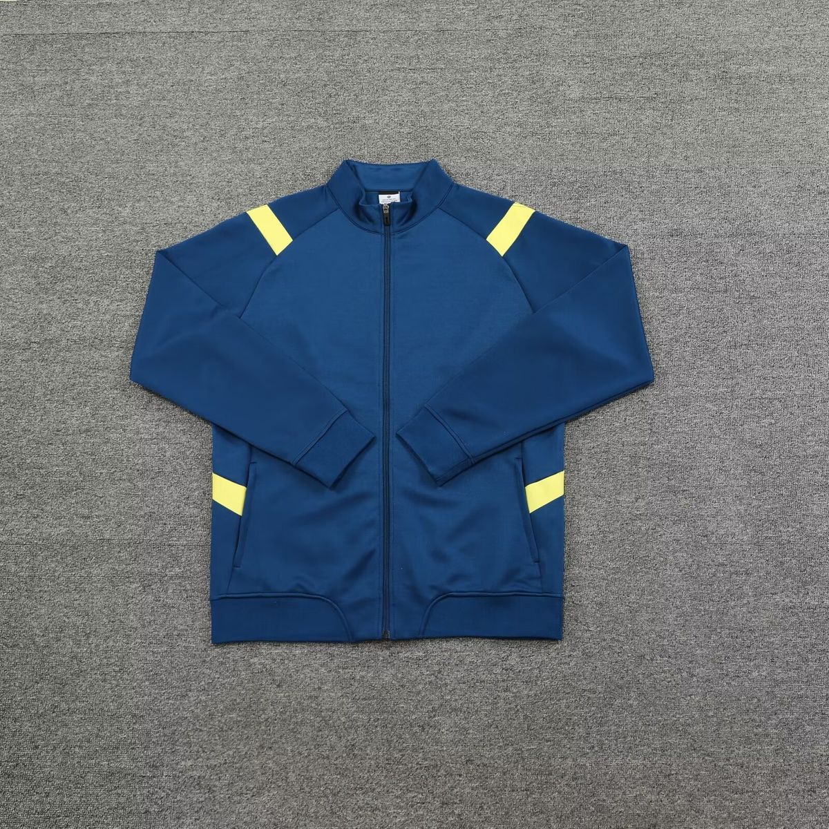 Spring, Autumn And Winter New Sports Jacket Football Training Clothes Cardigan Jacket Zipper Knitted Team Game Suit_voghion.com