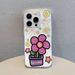 TechGlobe Gold Coin Flower Compatible With 17 Phone Case IPhone 16 Max 13 Shockproof 15 Pro 14 Anti-Fingerprint_voghion.com