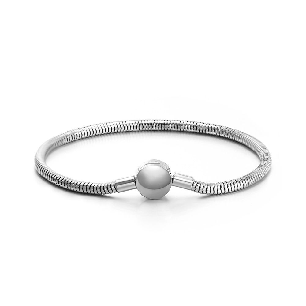 Women's & Men's Jewelry Stainless Steel Gold Plated Heart Charm Bracelet 20cm Trendy Chain Link Unisex Gift For Travel Souvenir_voghion.com