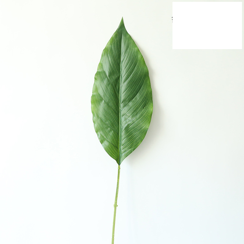 INS style cross-border handicrafts white palm leaves artificial flowers manufacturers fake flowers and green plants wholesale wedding decoration_voghion.com