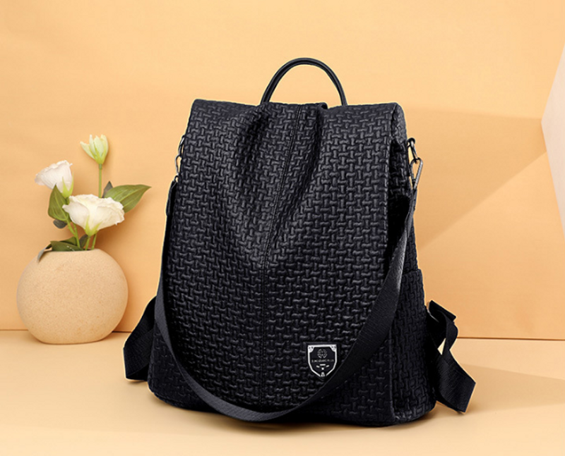 Retro Soft Leather Backpack For Women, Trendy And Fashionable Three Purpose Women's Anti-theft Backpack_voghion.com