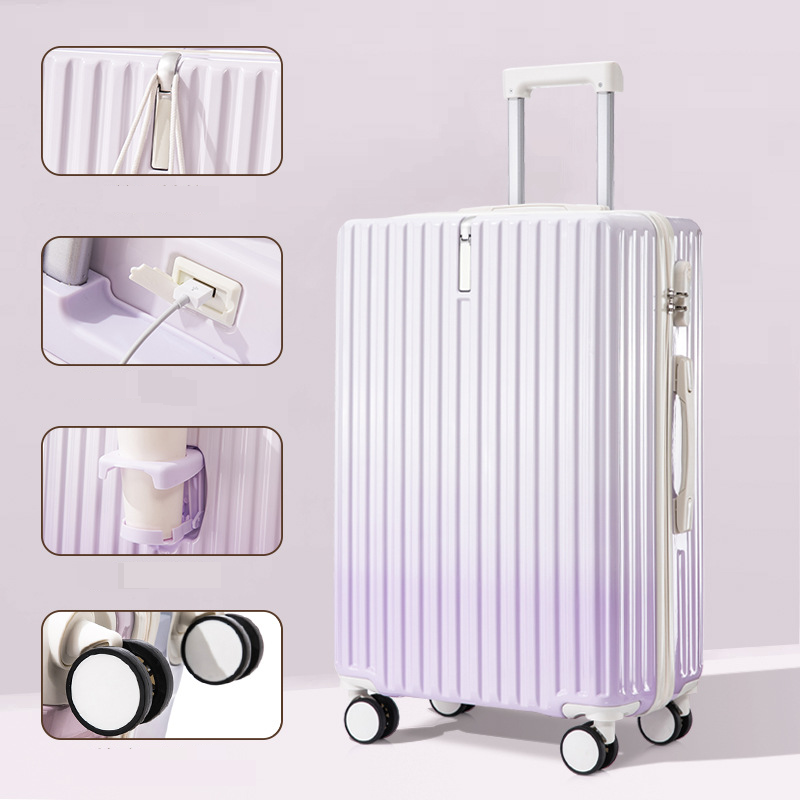 [Buy Goods] 2024 Gradient Suitcase For Women With High Appearance 24 Travel Trolley Case 20 Inch Boarding Password Box_voghion.com