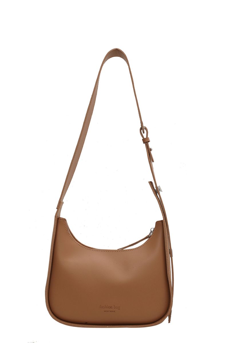 Herfst en winter nieuw hoogwaardig gevoel van effen kleur dames niche ontwerp alle textuur casual crossbody schoudertas_voghion.com