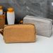 Borsa da toilette impermeabile Travel Essentials, portacavi, piccola e comoda, portadocumenti, lavabile, in carta kraft, multifunzione_voghion.com