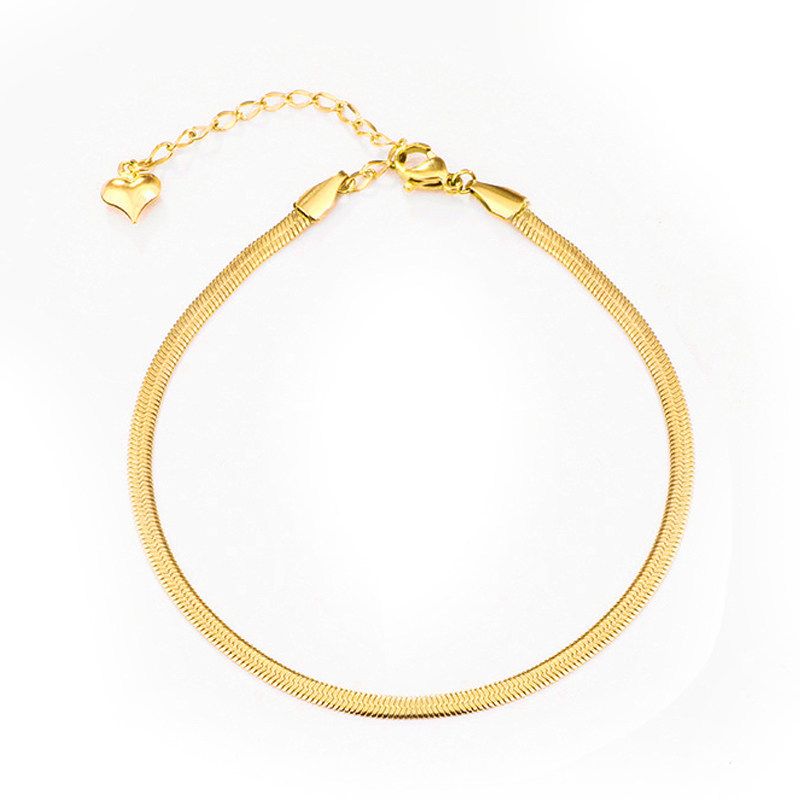 Niche Snake Bone For Women Rose Gold Anklet Female Style Personality Korean Version Simple 2021 New Trend_voghion.com