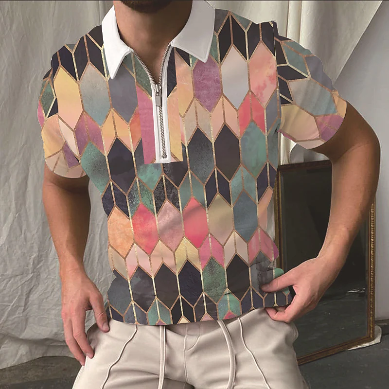 Neue Herren Poloshirts 3D Anime Kurzarmhemden Hip Hop Harajuku Übergroße T-Shirts Hochwertige Casual Herrenhemden_voghion.com