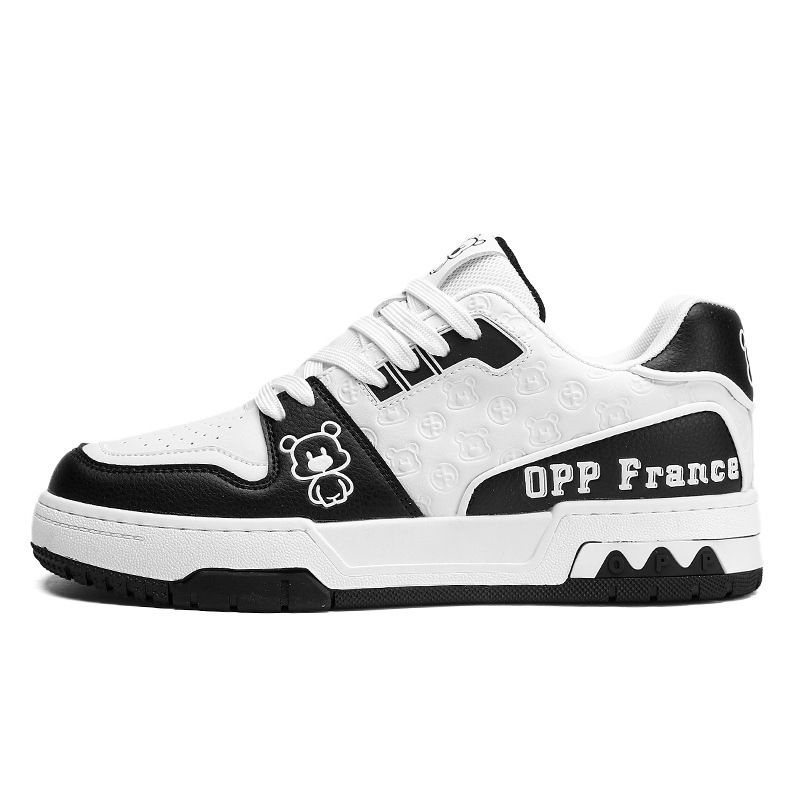 Modne buty do deskorolki nowe modne buty na jesień i zimę skórzane małe białe buty casualowe buty sportowe dla dużych dzieci_voghion.com