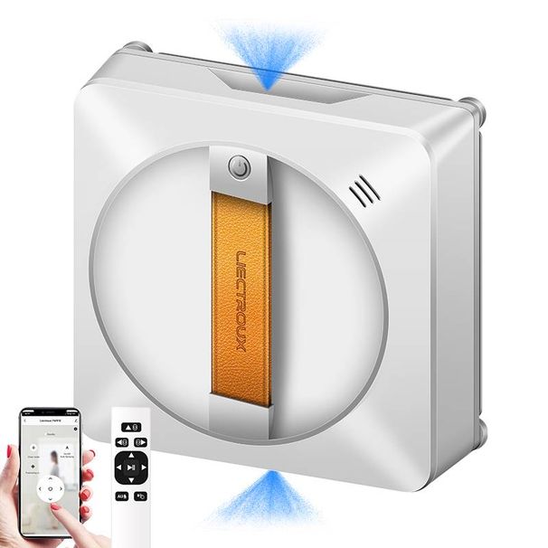 Liectroux YW710 Fensterreinigungsroboter, Doppel-Wasserspray, Lasersensor, Auto-Glas-Nasswischer_voghion.com