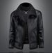 Men's Oversized Shearling-Lined Jacket – Thickened Winter Coat With Fleece Interior (Black, Relaxed Fit, M-5XL)_voghion.com