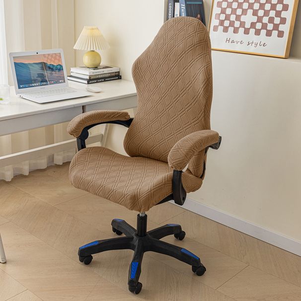 Coprisedia da gaming elasticizzato - Motivo a rombi - Vestibilità universale per sedie da PC/ufficio (colori multipli)_voghion.com