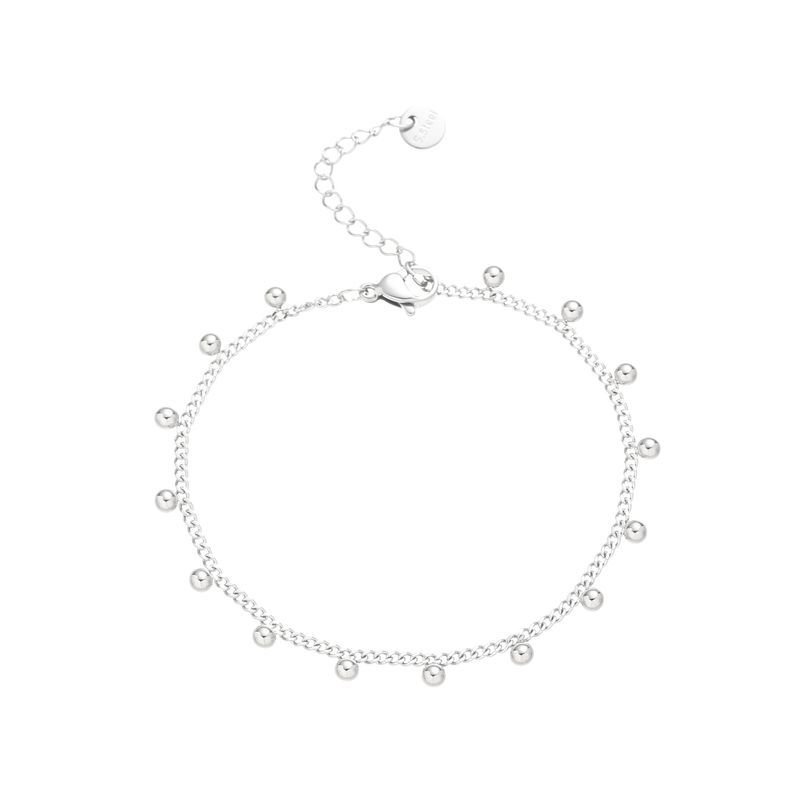 Women's Titanium Bead Bracelet Hand Jewelry Stainless Steel Non Fading Ins Texture Multi Color Matching Anklet_voghion.com