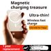 Ultradünnes magnetisches Kabelloses, geeignet für schnelles Aufladen von iPhone und Android, mobile Powerbank mit großem Kapazitätsclip auf der Rückseite_voghion.com